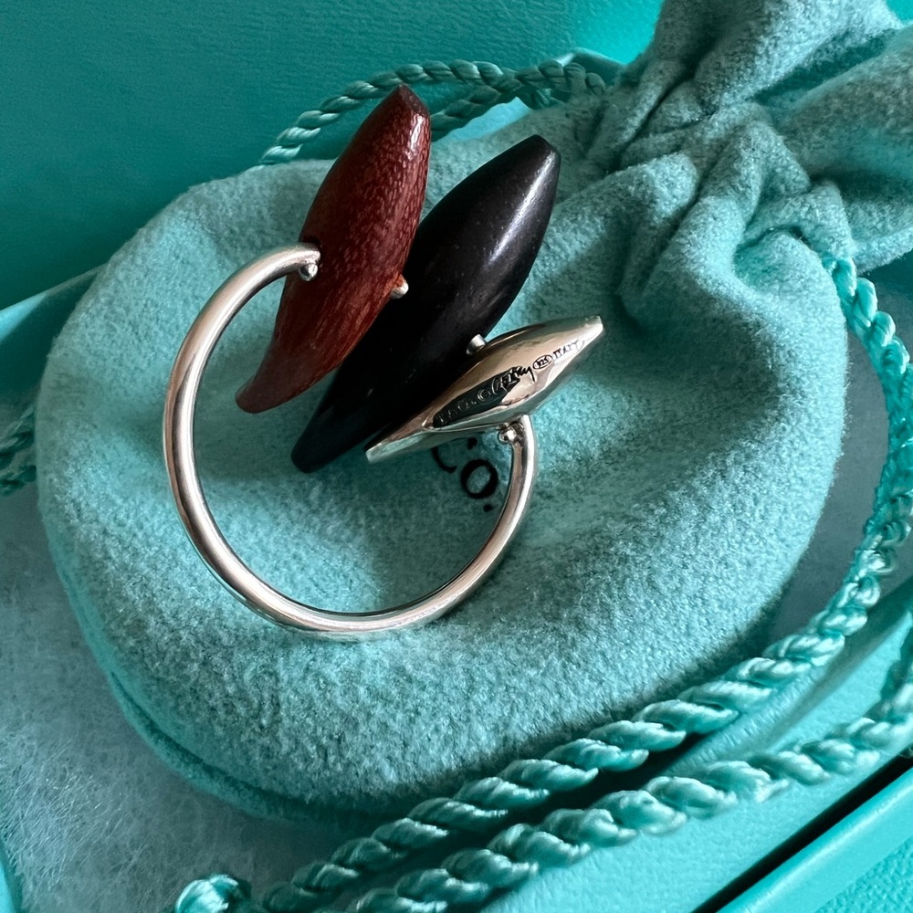 🌸🌸 Authentic Tiffany & Co. RARE Frank Gehry Fish Ring - Picture 2 of 16